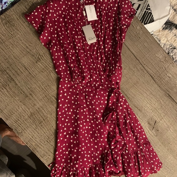 Rails Koreen Hearts Wrap Dress. PRICE FIRM. - Picture 10 of 14